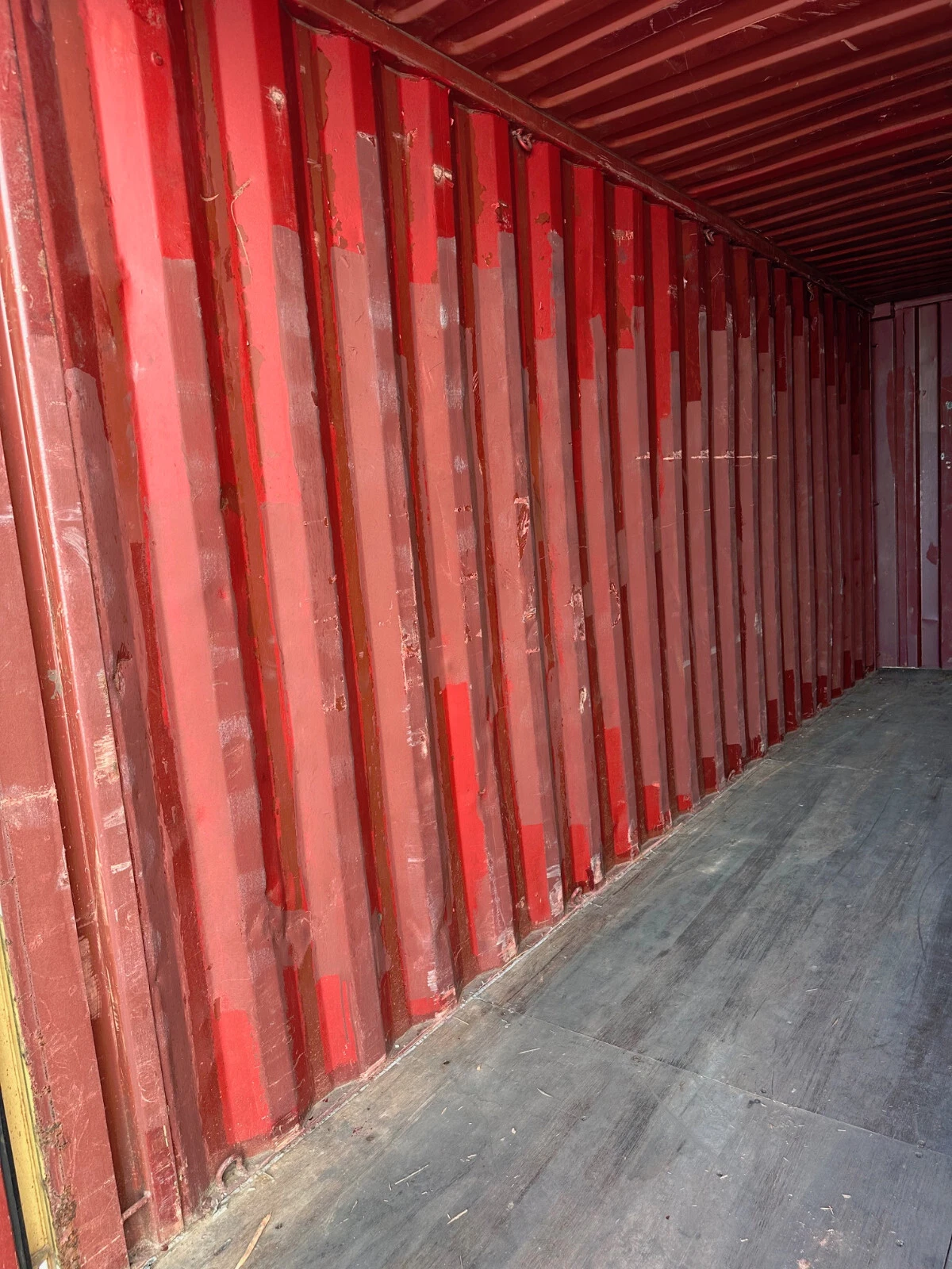 Used 20ft Conex Shipping / Storage Container β Yellow/Gold β Priced to Sell! - Image 10