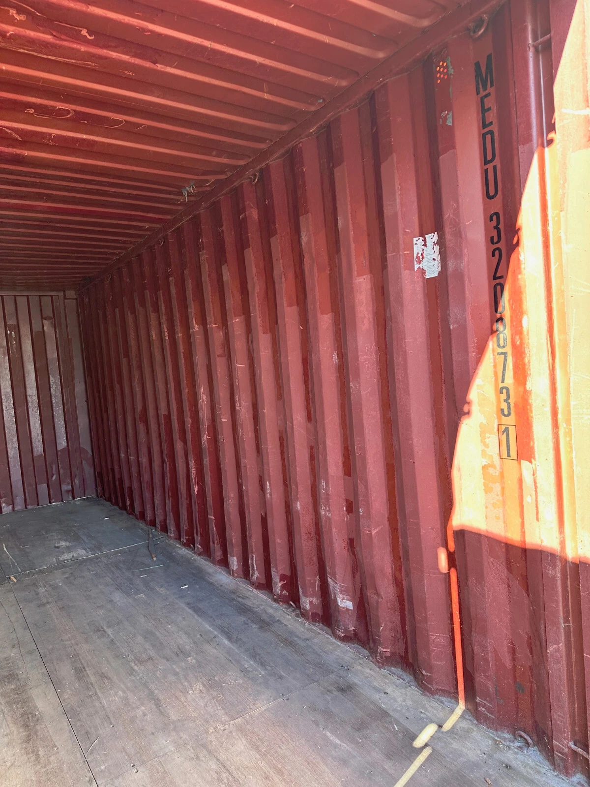 Used 20ft Conex Shipping / Storage Container β Yellow/Gold β Priced to Sell! - Image 11
